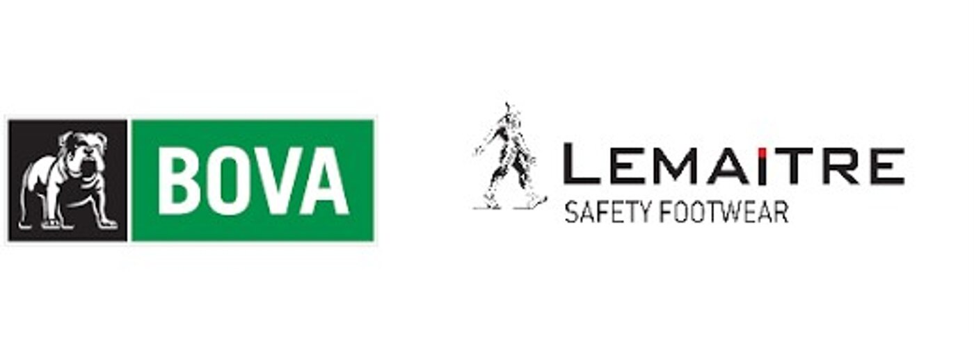 Bova and Lemaitre safety footwear logos